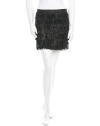 michael michael kors fringe-trim mini skirt|Michael Kors maxi skirts.